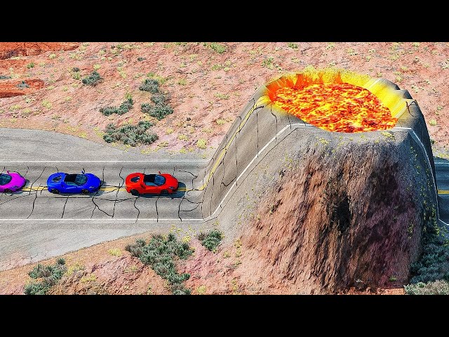 Cars vs Volcanoes in GTA 5