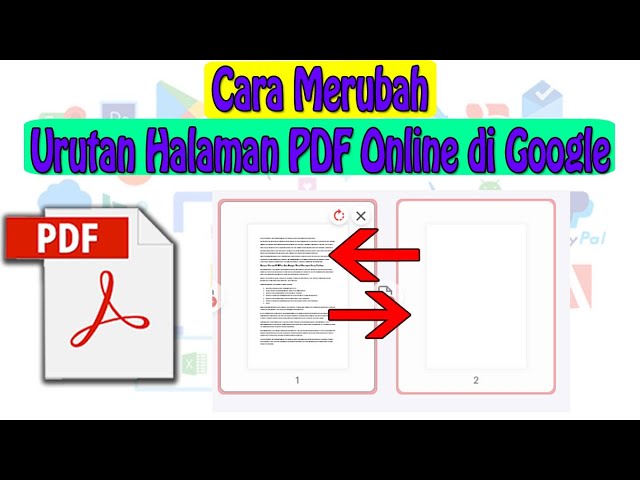 How to Change PDF Page Order Online in Google