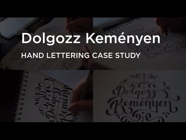 Dolgozz Keményen - Lettering Case Study