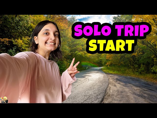 SOLO TRIP START | Aayu and Pihu Show