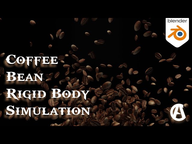 most satisfying blender coffee bean simulation | BLENDER 2.9