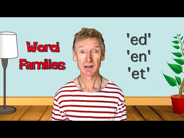 Word Family Rap 'ed', 'en', 'et' | Sing Along With Tony | Kids' Songs and Nursery Rhymes