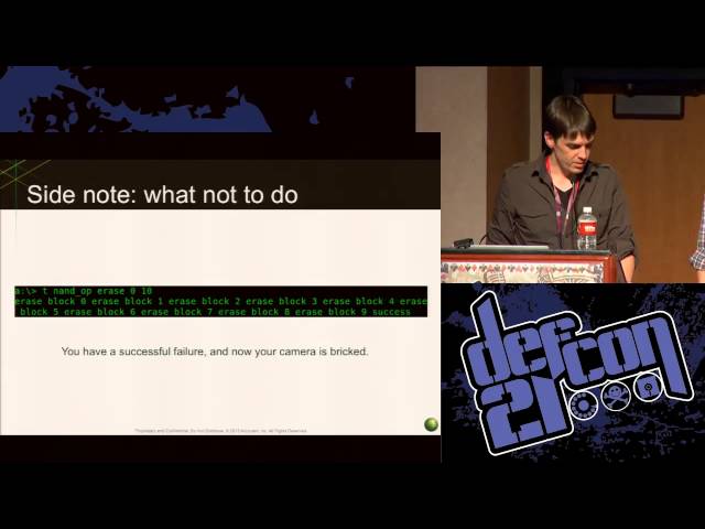 DEF CON 21 - Todd Manning and Zach Lanier - GoPro or GTFO A Tale of Reversing an Embedded System