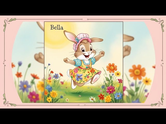 A story of Joyfull bunny 🐇 Bella 🎀🤍| story time | cute cartoon|kids love 😘