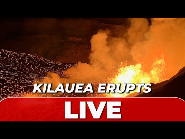 LIVE | KILAUEA VOLCANO erupts in HAWAII | 250 feet high LAVA FOUNTAIN