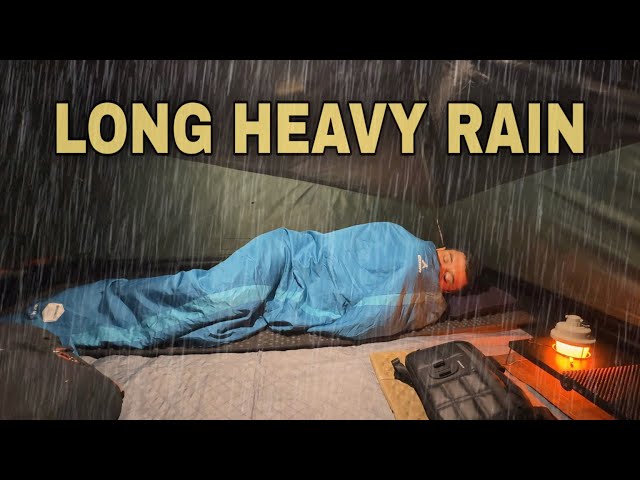 Long Heavy Rain Camping • Solo Camping in Long Heavy Rain