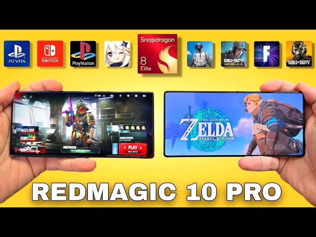 REDMAGIC 10 PRO Gaming Test - Warzone Mobile, PUBG, Switch Emulator