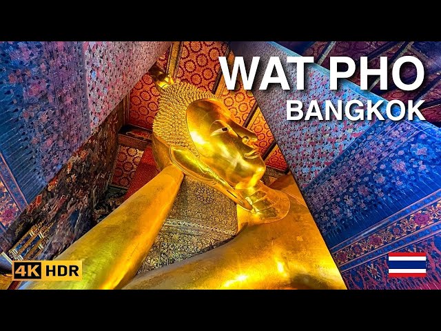 Immersive Wat Pho and the Temple of the Reclining Buddha Walk | Bangkok Thailand Walking Tour 4K HDR