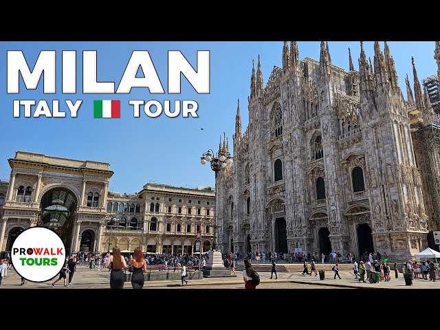 Milan 🇮🇹 Walking Tour - 4K60fps with Captions - Prowalk Tours Italy