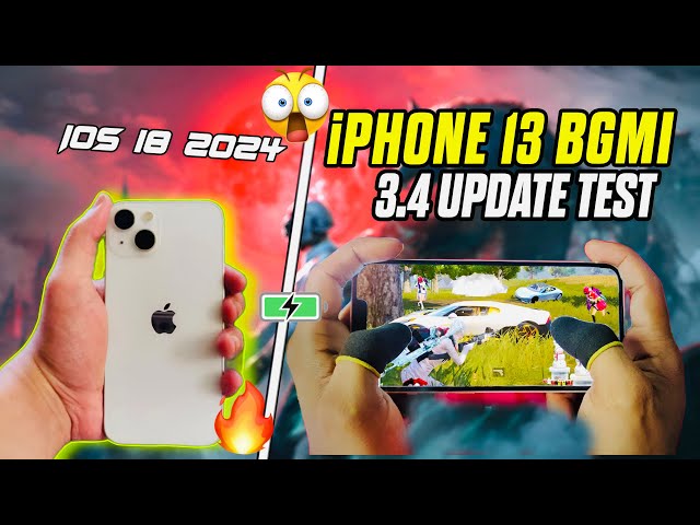 IPhone 13 BGMI PUBG TEST🔥3.4 UPDATE BGMI PUBG GAMEPLAY 2024-2FINGER CLAW