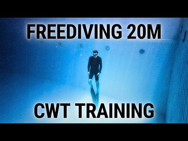 20m Freediving Practice -  CWT (4x duck dives 5m pool)