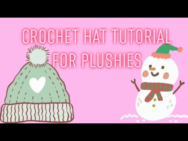 How to crochet a winter hat for your amigurumi #tutorial #crochet #amigurumi #pattern #hat #snowman