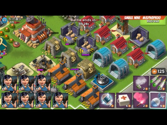 Boom Beach - HQ18 Boosted Map Clear