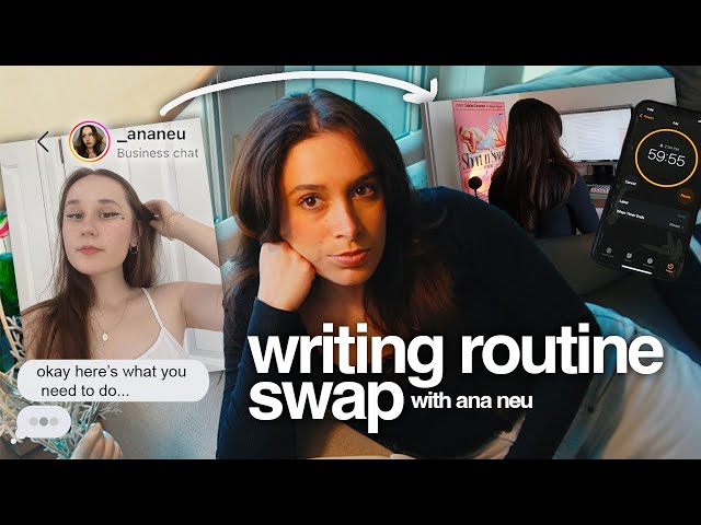 trying @ananeu's writing routine 📖✨ authortubers swap writing routines!