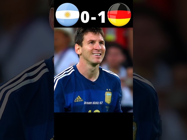 Argentina vs Germany | World Cup final 2014  🥶🥵 #football #messi #shorts