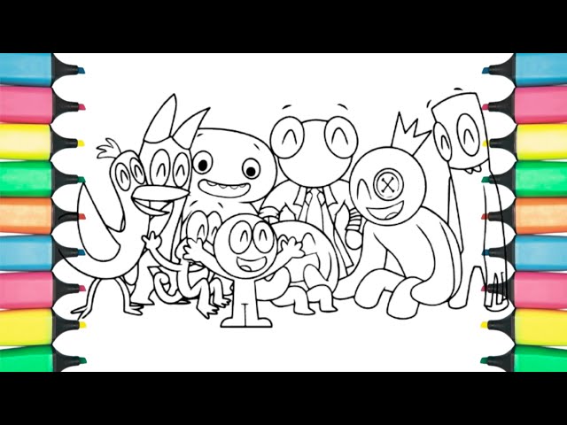 How To Color All the Monsters From Rainbow Friends:NCS Music