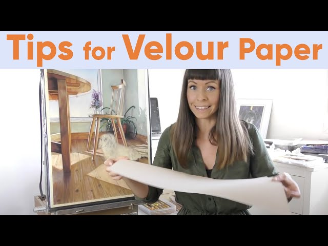 How to Work on Velour Pastel Paper