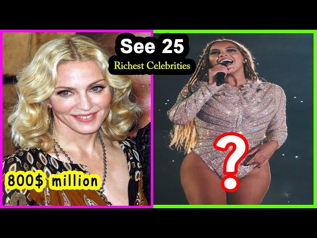 25 Richest Celebrities With The Highest Net Worth