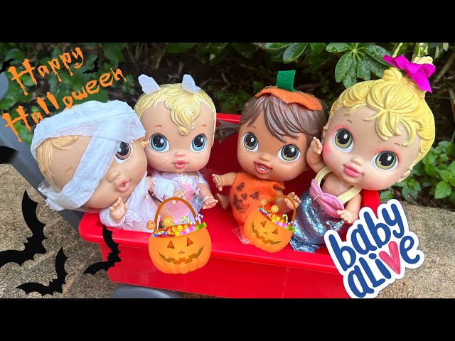 NEW Baby alive crib life dolls Afternoon routine Halloween trick or treating 🎃