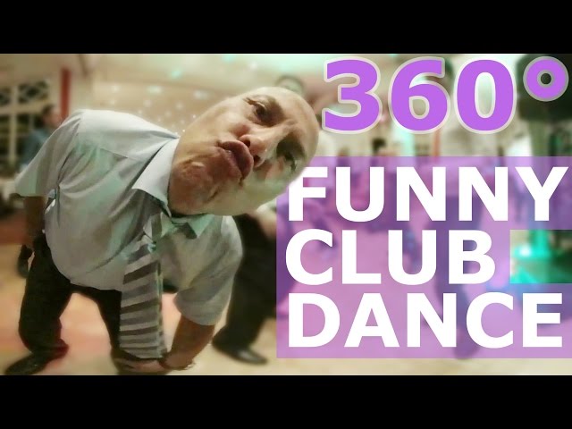 360 Funny Dancing in Club Virtual Reality 4K