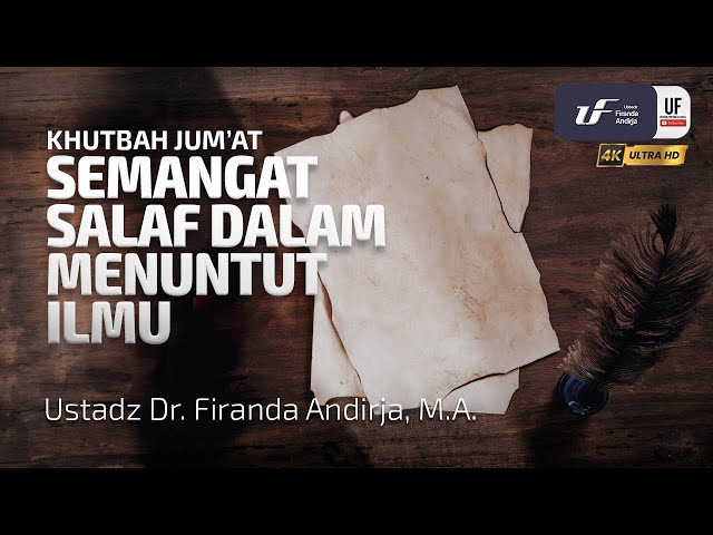 Semangat Salaf Dalam Menuntut Ilmu