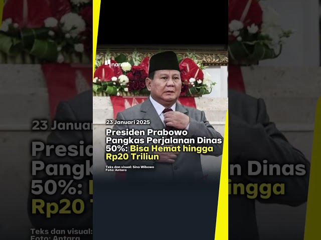 Presiden Prabowo Pangkas Perjalanan Dinas 50%: Bisa Hemat hingga Rp20 Triliun | Narasi Daily