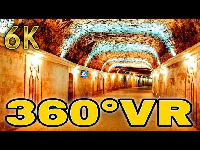 360° VR Underground Bus Tour Toddler Cricova Winery By Car Cricova Putin 6K 3D Virtual Reality HD 4K