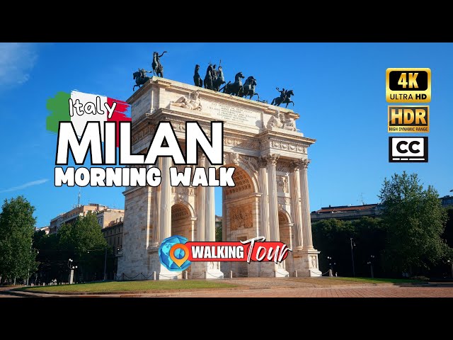 Exploring Milan Fashion City [Italy 🇮🇹 ] 4K HDR Morning Walking Tour 2024