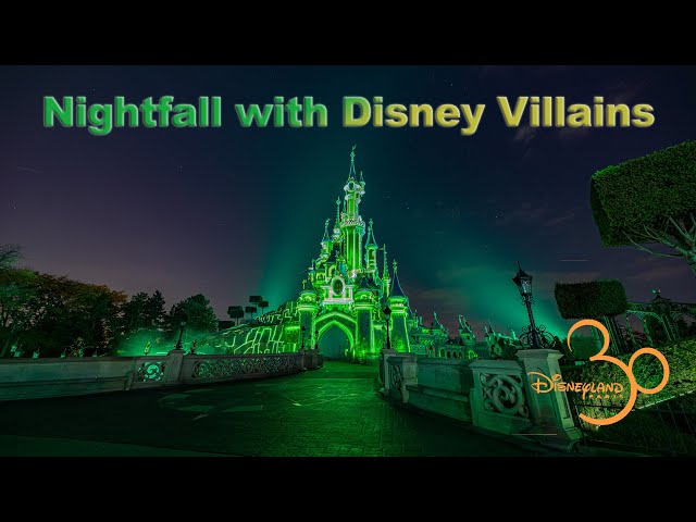 8K Nightfall with Disney Villains during Halloween at Disneyland Paris in VR180 3D