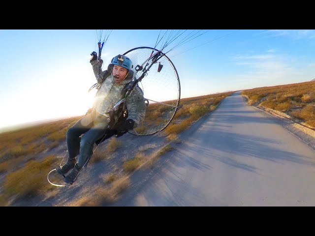 Flying FAST & LOW on my Paramotor!