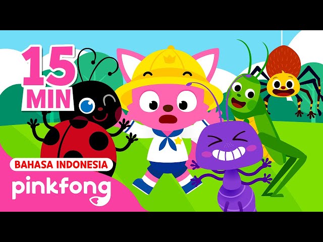 Kumpulan Lagu Serangga | Eentsy Weentsy Spider dan lain-lain | Baby Shark Pinkfong Indonesia