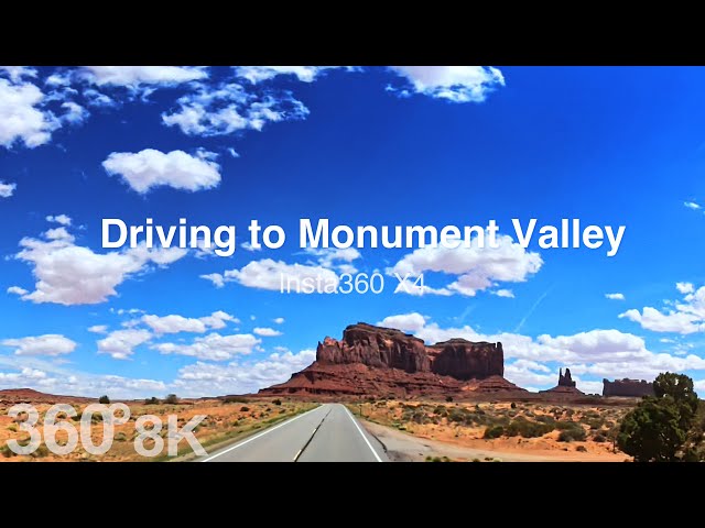 Shot on Insta360 X4. Drive through the Arizona desert towards Monument Valley.