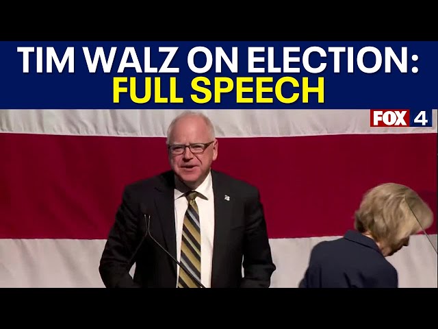 Tim Walz speaks after 2024 election: FULL SPEECH