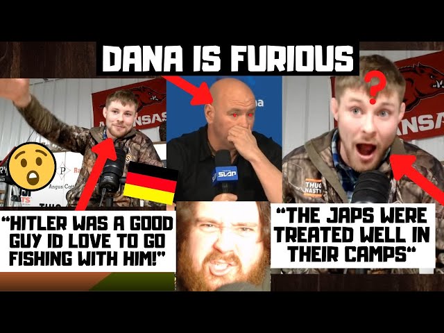 Bryce Mitchell MIGHT LOSE CAREER? "Hitler Was A Good Man I'd Go Fishing With" Dana White FURIOUS!