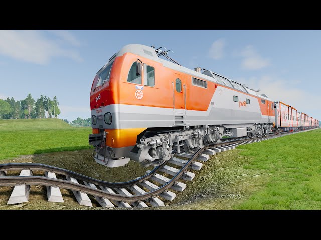 Trains Vs Potholes #47 – BeamNG Drive