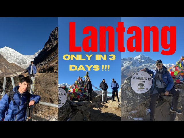 WINTER LANTANG TREK (KYANG RI 4400M SUBMIT) Raw vlog !!!