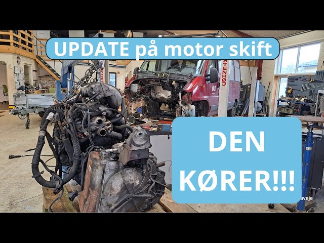 Juhuuu - Motor er skiftet, så kan vi snart komme ud på de #smaaveje igen.