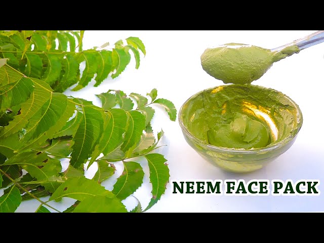 NEEM FACE PACK FOR PIMPLES AND DARK SPOTS | HOW TO MAKE NEEM FACE PACK AT HOME FOR GLOWING SKIN