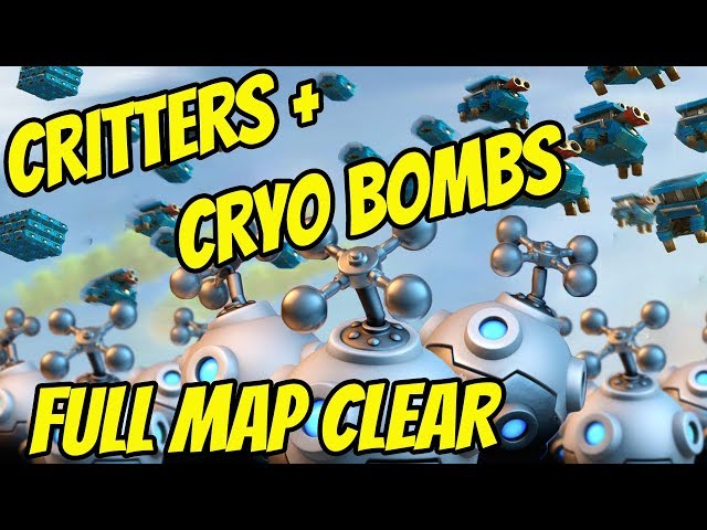 Tribal Critters + Cryo Bombs - Ridiculous Boom Beach Map Clear