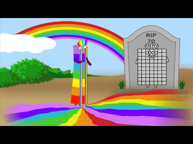 [ANIMATION STORY] Numberblocks 7 tears flooded Numberblocks 70 cemetery - Numberblocks fanmade