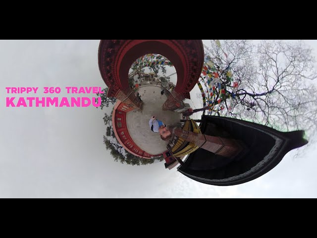 The Monkey temple of Kathmandu. Trippy adventures in Nepal. 360 travel films exploring the world.