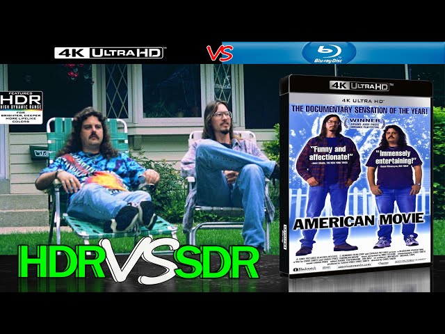 American Movie 1999 HDR ANALYSIS 4K UHD BD vs 1080p BD SDR 100nits #TRUE_DIFFERENCE #WATCH_IN_HDR