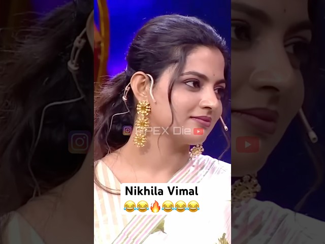 Nikhila Vimal Thug Interview Troll 😂🔥 #nikhilavimal