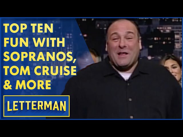 Top Ten Fun With The Sopranos, Tom Cruise, Betty White And More | David Letterman