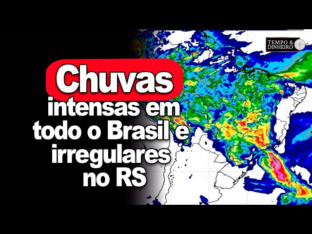 Chuvas intensas em todo o Br e irregulares no RS. Nordeste volta a secar, informa João Batista Olivi