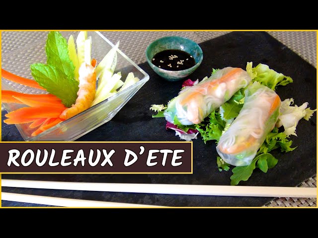 Recette des rouleaux d'été