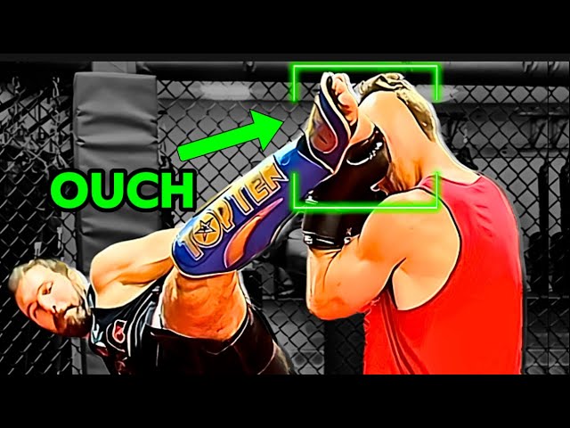 The BEST "Hook Kick" KNOCKOUTS (even a beginner can do)