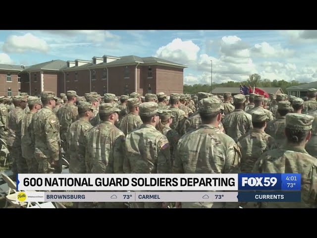 600 Indiana National Guard soldiers to deploy for Kuwait