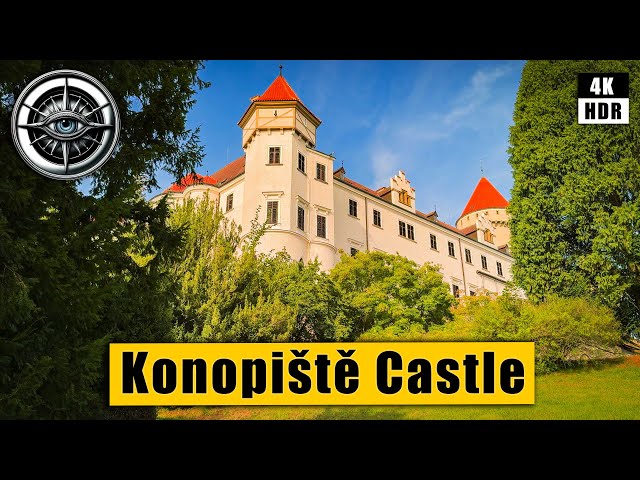 Walking Tour of Konopiště Castle - The last residence of Franz Ferdinand 🇨🇿 Czech Republic 4k HDR