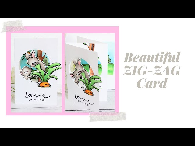 How to make a beautiful ZIG-ZAG CARD